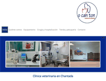 Tablet Screenshot of clinicaveterinariaocanton.com